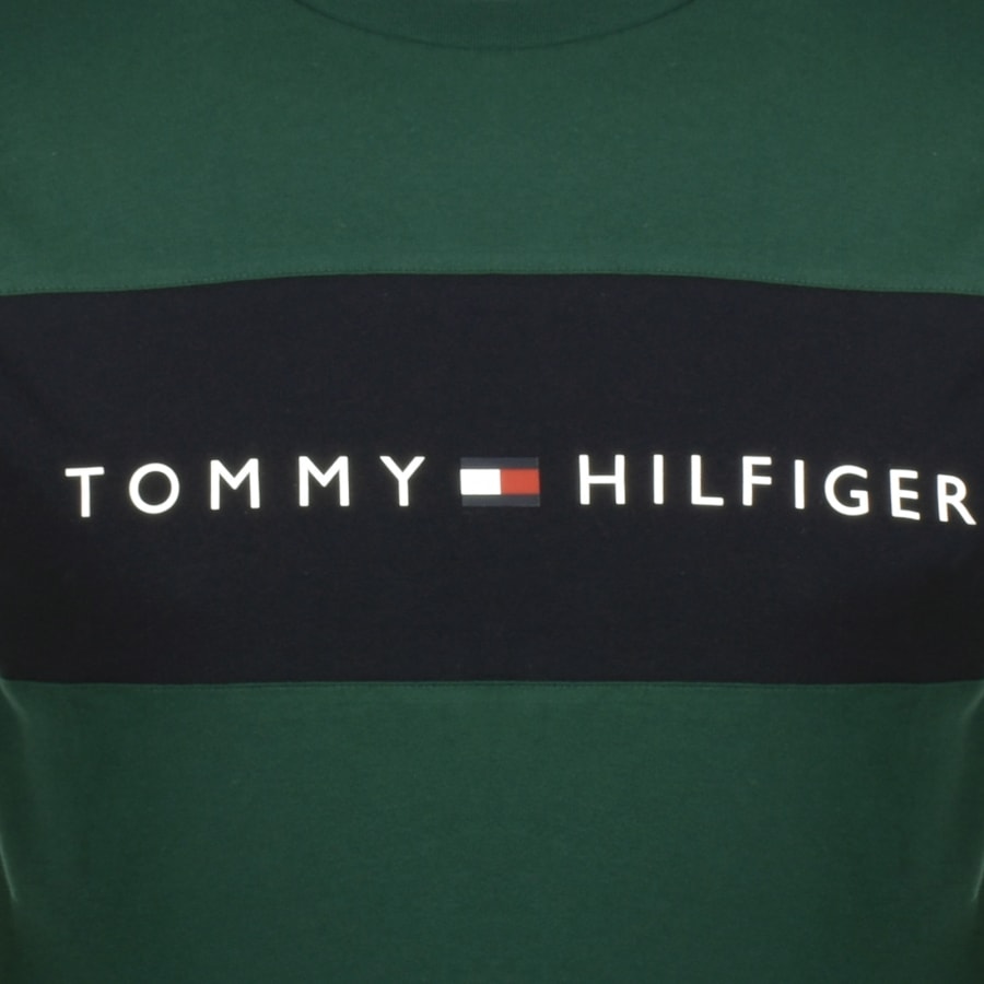 Green hilfiger t shirt new arrivals